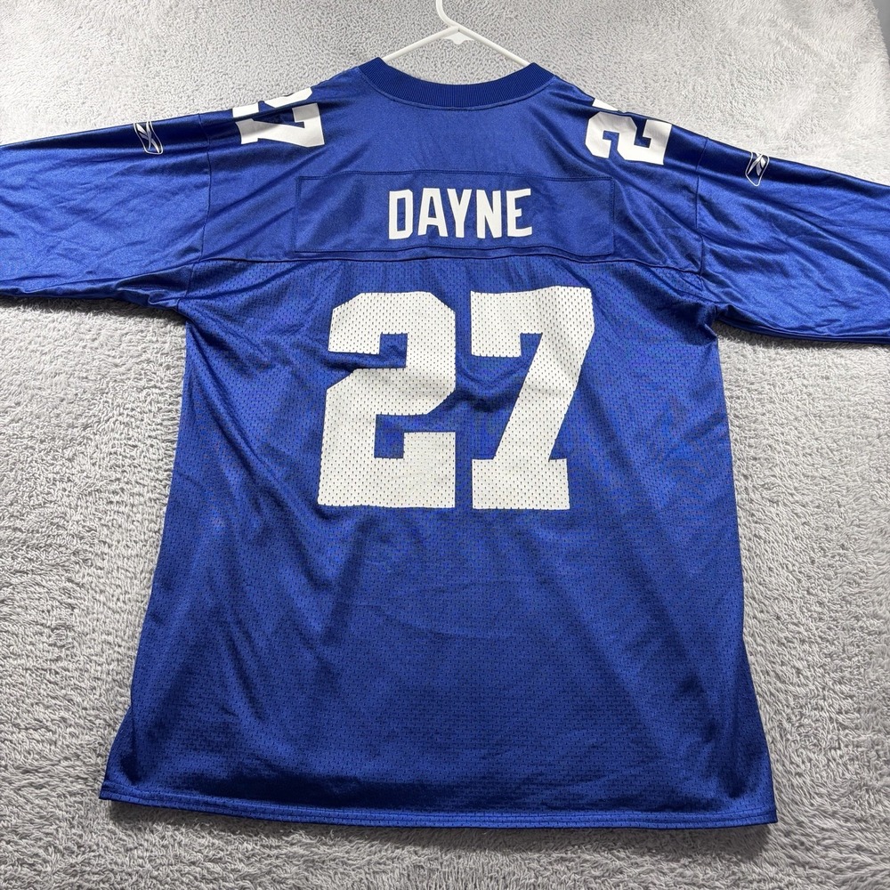 VINTAGE Ron Dayne #27 New York Giants Jersey Reebok Mens Large Nylon NFL NY